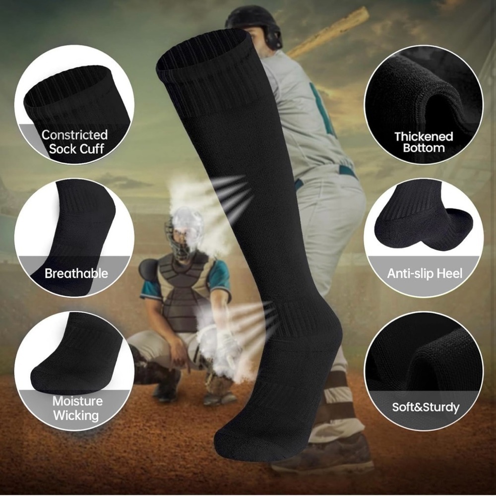 Youth Adult Baseball Softball Socks and Belt Combo Set for Boys Girls Men New